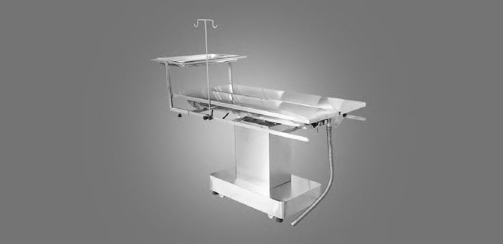 SS304 Peralatan Bedah Medis Stainless Steel Veterinary OT Table V Type Vet Ot Table